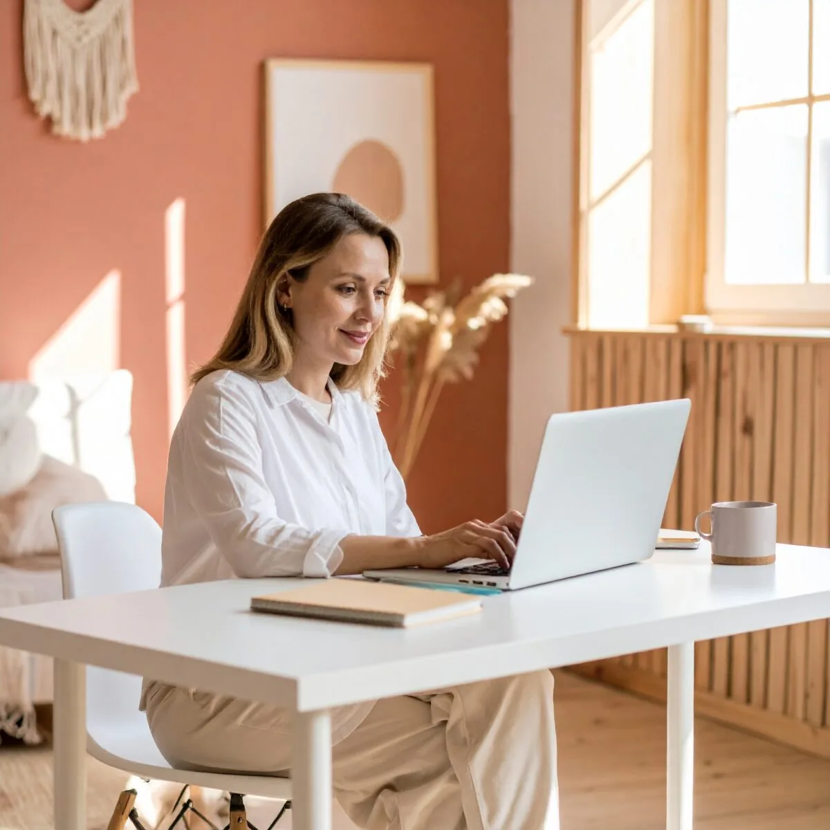 A therapist hosting an online emotional dependence webinar